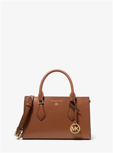 valerie small pebbled leather satchel michael kors|MICHAEL KORS Valerie Small Pebbled Leather Satchel.